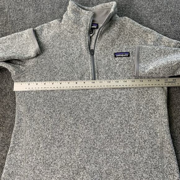 Patagonia Better Sweater Quarter Zip Fleece Gray Women Medium Fall Winter Comfy - Picture 7 of 14